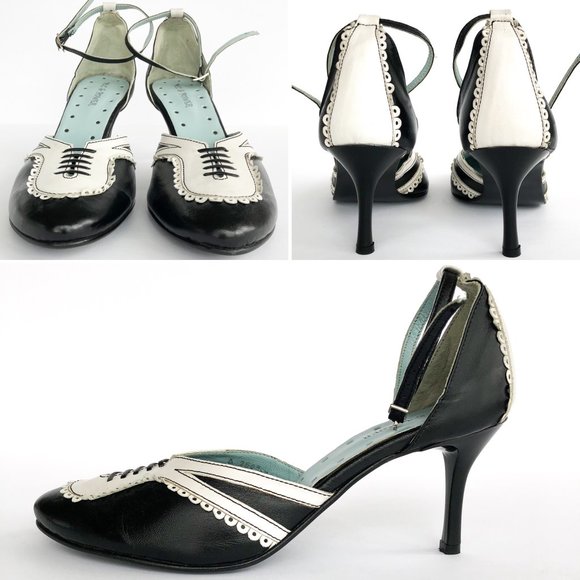 D'Orsay-Inspired Ankle Strap Pump - Picture 5 of 8